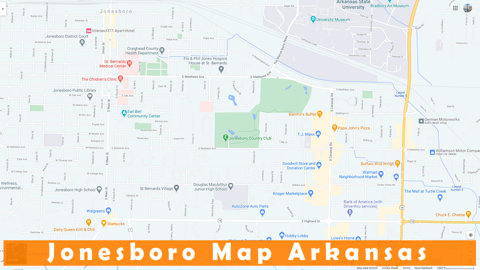 Jonesboro map